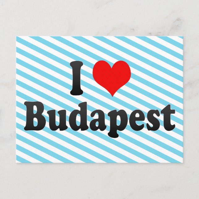 I Love Budapest, Hungary Postcard (Front)