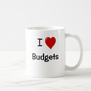 I Love Budgets - I Heart Budgets Coffee Mug