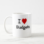 I Love Budgets I Heart Forecasts FP&A Manager Coffee Mug