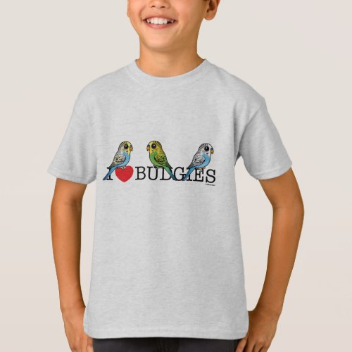 I Love Budgies T_Shirt