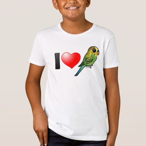 Customizable Green Budgie Kids' American Apparel Organic T-Shirt