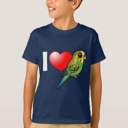 Customizable Green Budgie Kids' Hanes TAGLESS® T-Shirt