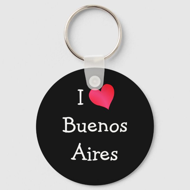I Love Buenos Aires Keychain (Front)