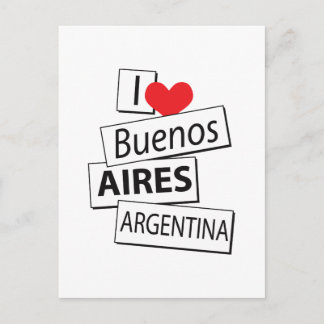 I Love Buenos Aires Postcard
