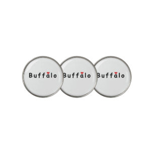 I love Buffalo Golf Ball Marker