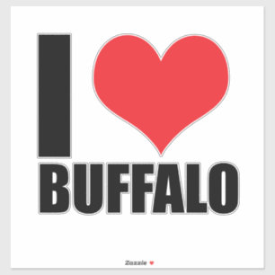I love Buffalo Sticker