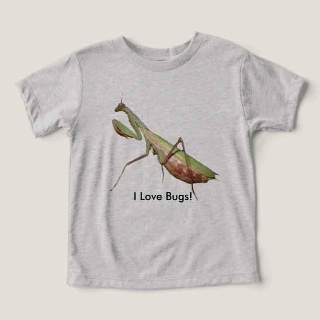I Love Bugs! Toddler T-shirt (Design Front)