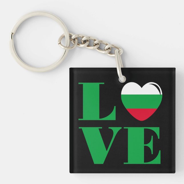 I love Bulgaria Keychain (Front)