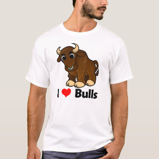 I Love Bulls T-Shirt