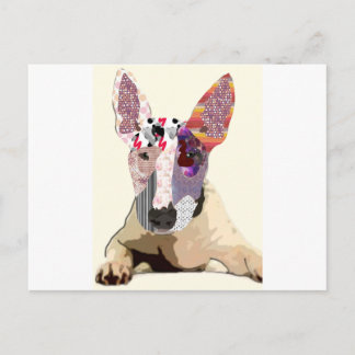 I love bullterrier postcard