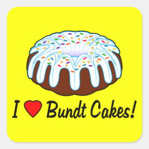 I Love Bundt Cake Sticker