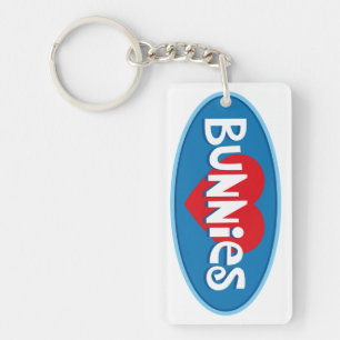 I Love Bunnies Keychain