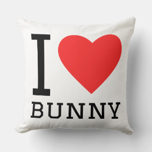 I love bunny throw pillow
