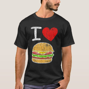 I Love Burgers Funny Hamburger Cheeseburger Graphi T-Shirt