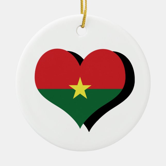 I Love Burkina Faso Ornament (Front)