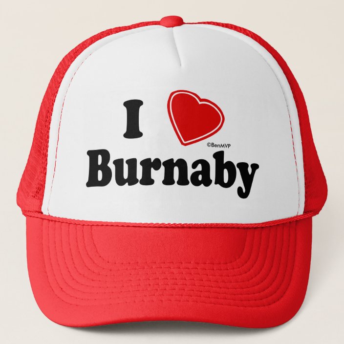 I Love Burnaby Mesh Hat