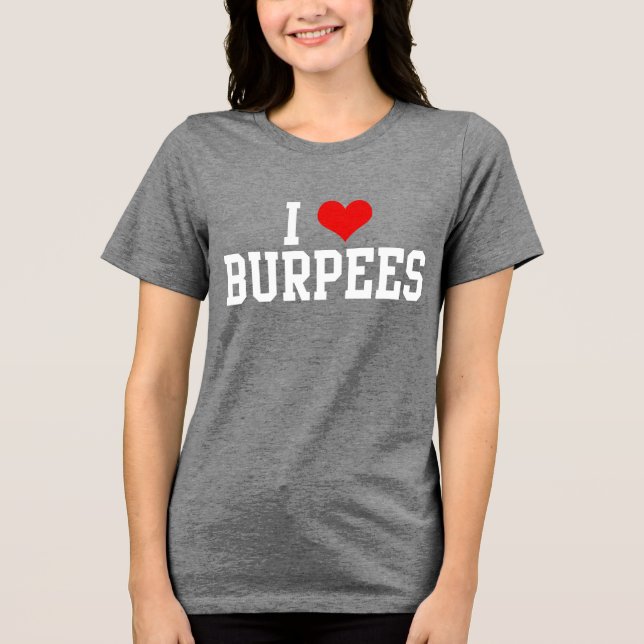 I Love Burpees, Fitness Exercise Women's Tank Top (Front)
