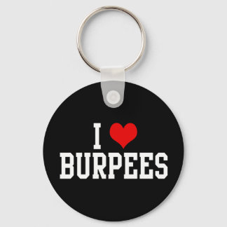 I Love Burpees, Fitness Keychain