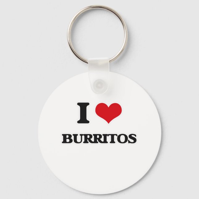 I Love Burritos Keychain (Front)