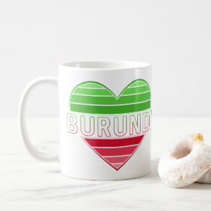 I Love Burundi, Burundian Heart Coffee Mug