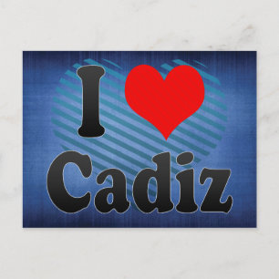 I Love Cadiz, Spain Postcard