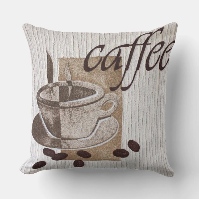 I love Caffee (Coffee) Designer Pillow (Front)