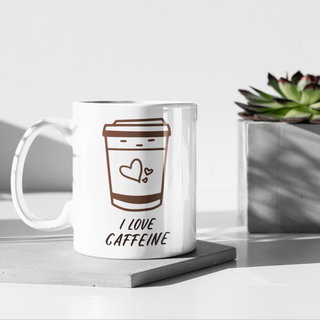 "I Love Caffeine" Coffee Cup (Creator Uploaded)