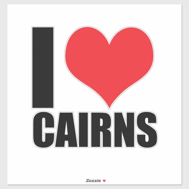 I love Cairns Sticker (Sheet)