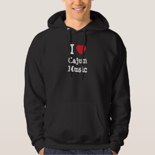 I love Cajun Music heart custom personalized Hoodie