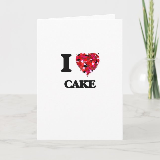 I love Cake Card (Front)