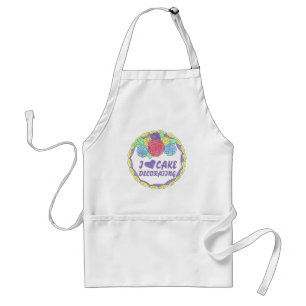 I Love Cake Decorating Baker Pastry Chef Dessert Adult Apron