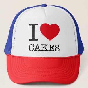 I LOVE CAKES TRUCKER HAT