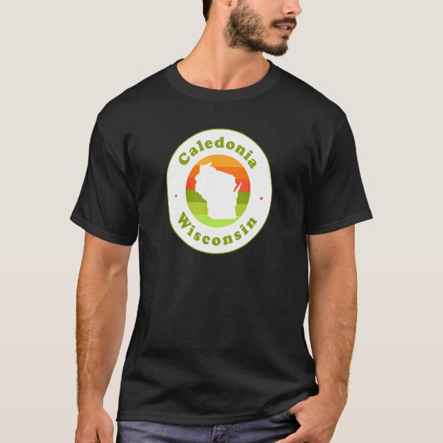 I Love Caledonia Wisconsin Wi Vacation Souvenir T-Shirt (Front)