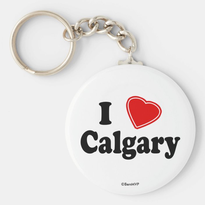 I Love Calgary Keychain