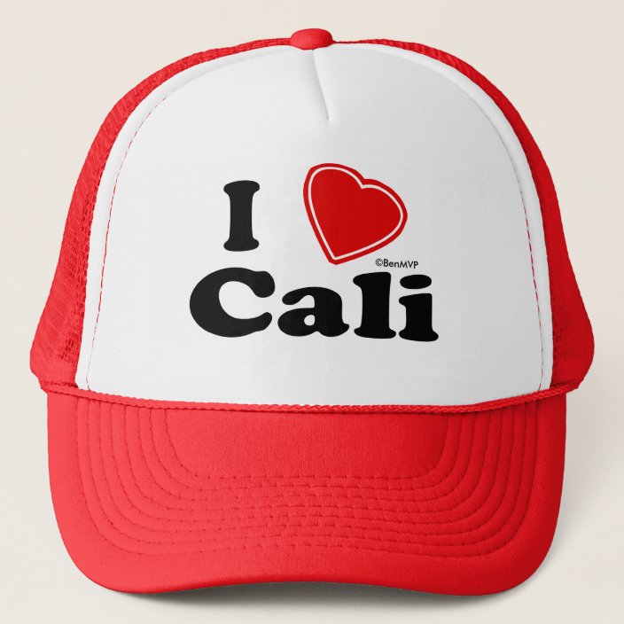 I Love Cali Trucker Hat