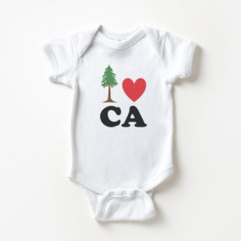 I Love California Baby Bodysuit by Nickwilljack at Zazzle