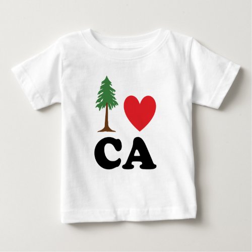 I Love California Baby T_Shirt