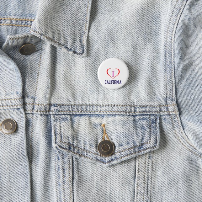 I Love California Button (In Situ)