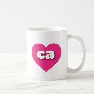 I love California - ca hot pink heart Coffee Mug
