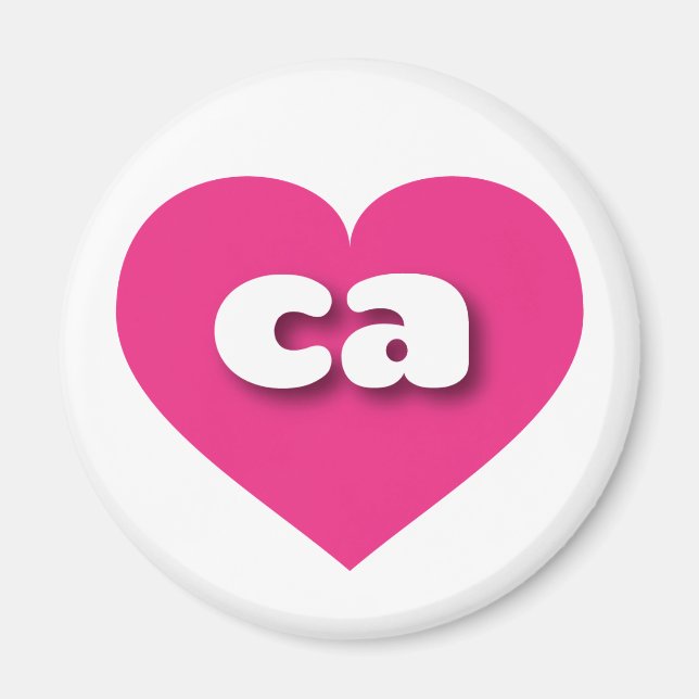 I love California - ca hot pink heart Magnet (Front)