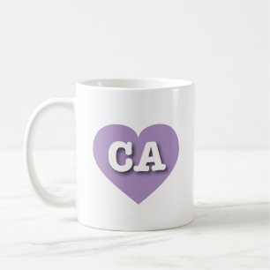 I love California - CA lavender heart Coffee Mug