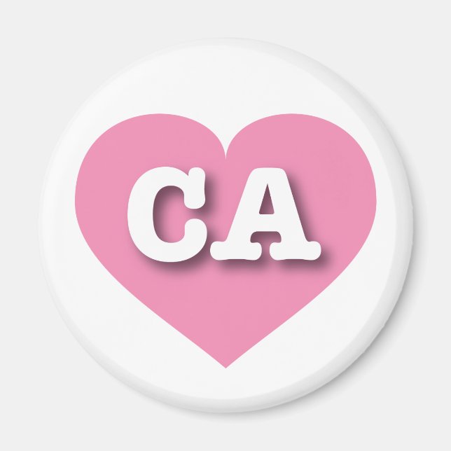 I love California - CA pink heart Magnet (Front)