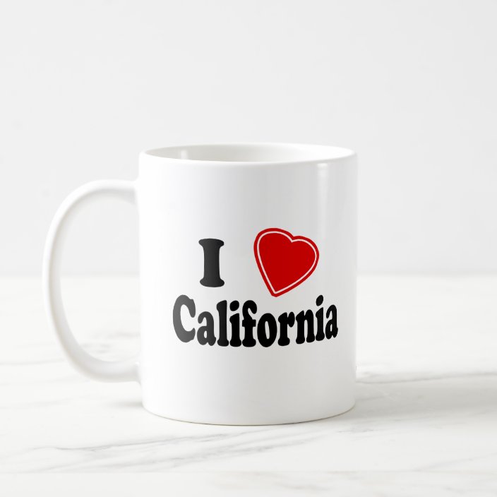 I Love California Coffee Mug