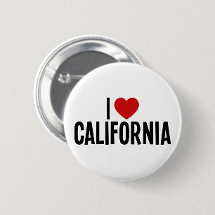 I Love California • I Heart California Round Button