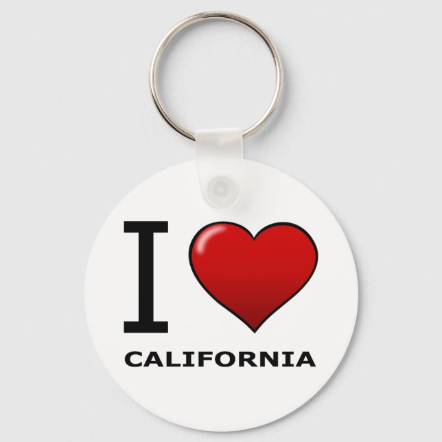 I LOVE CALIFORNIA KEYCHAIN (Front)