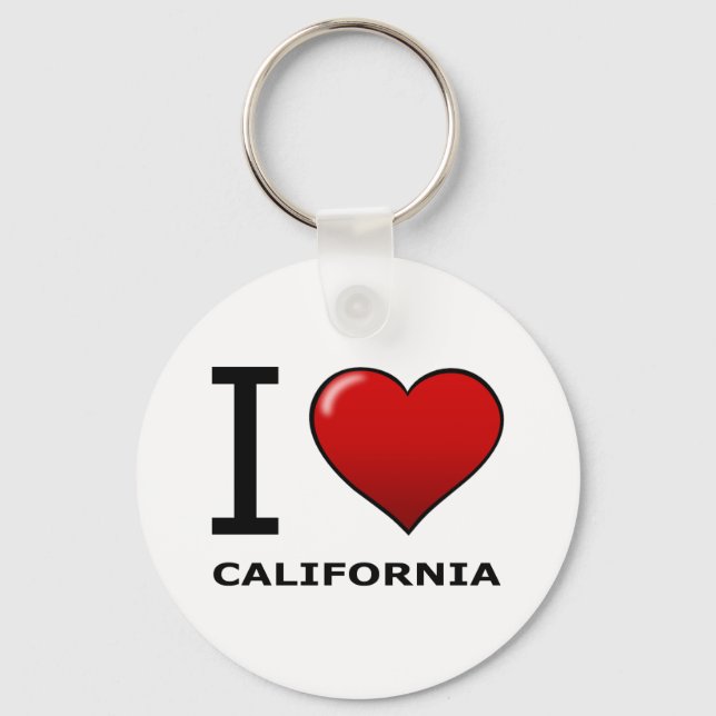 I LOVE CALIFORNIA KEYCHAIN (Front)