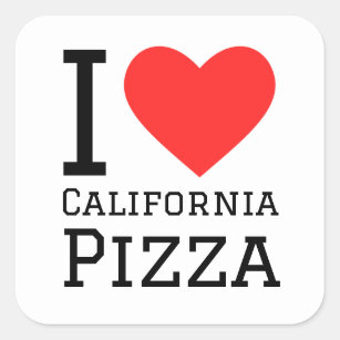 I love California pizza Square Sticker