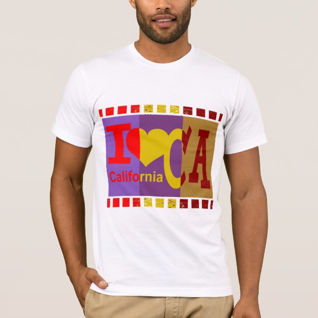 I love California - Pop art T-Shirt (Front)