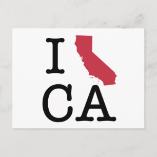 I Love California Postcard