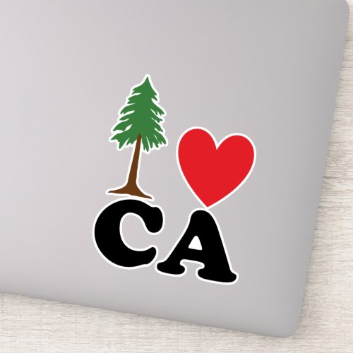I Love California Sticker